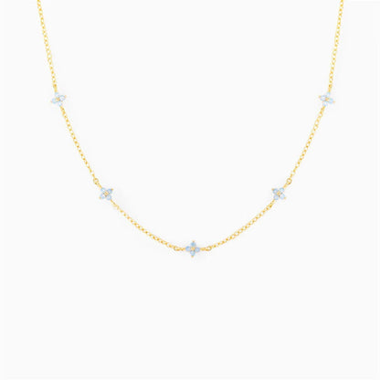 Stylish and versatile blue flower necklace with adjustable chain and vibrant floral accents, perfect for vacations, beaches, and everyday wear.
