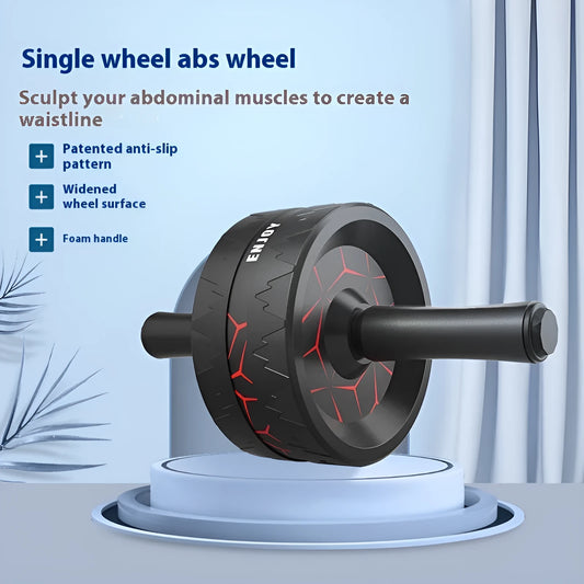 Abdominal wheel fitness equipment in flame red colour with quick-forming roller for belly contracting exercises