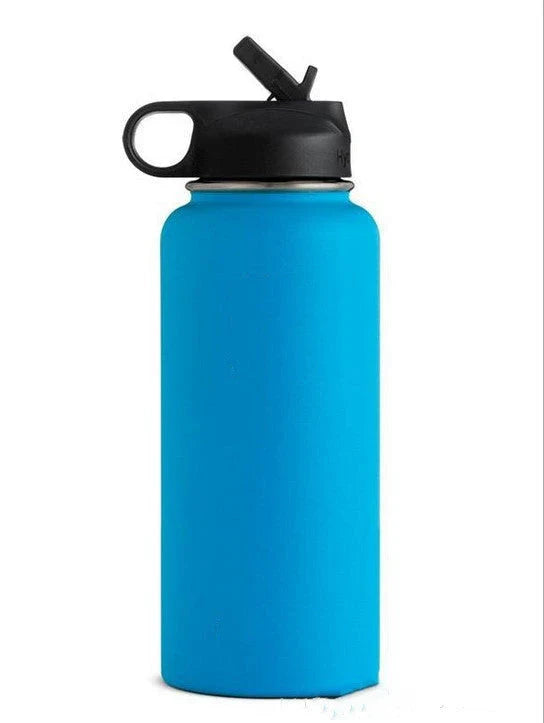 Premium stainless steel insulated water bottle in various colors, perfect for outdoor activities and hydration