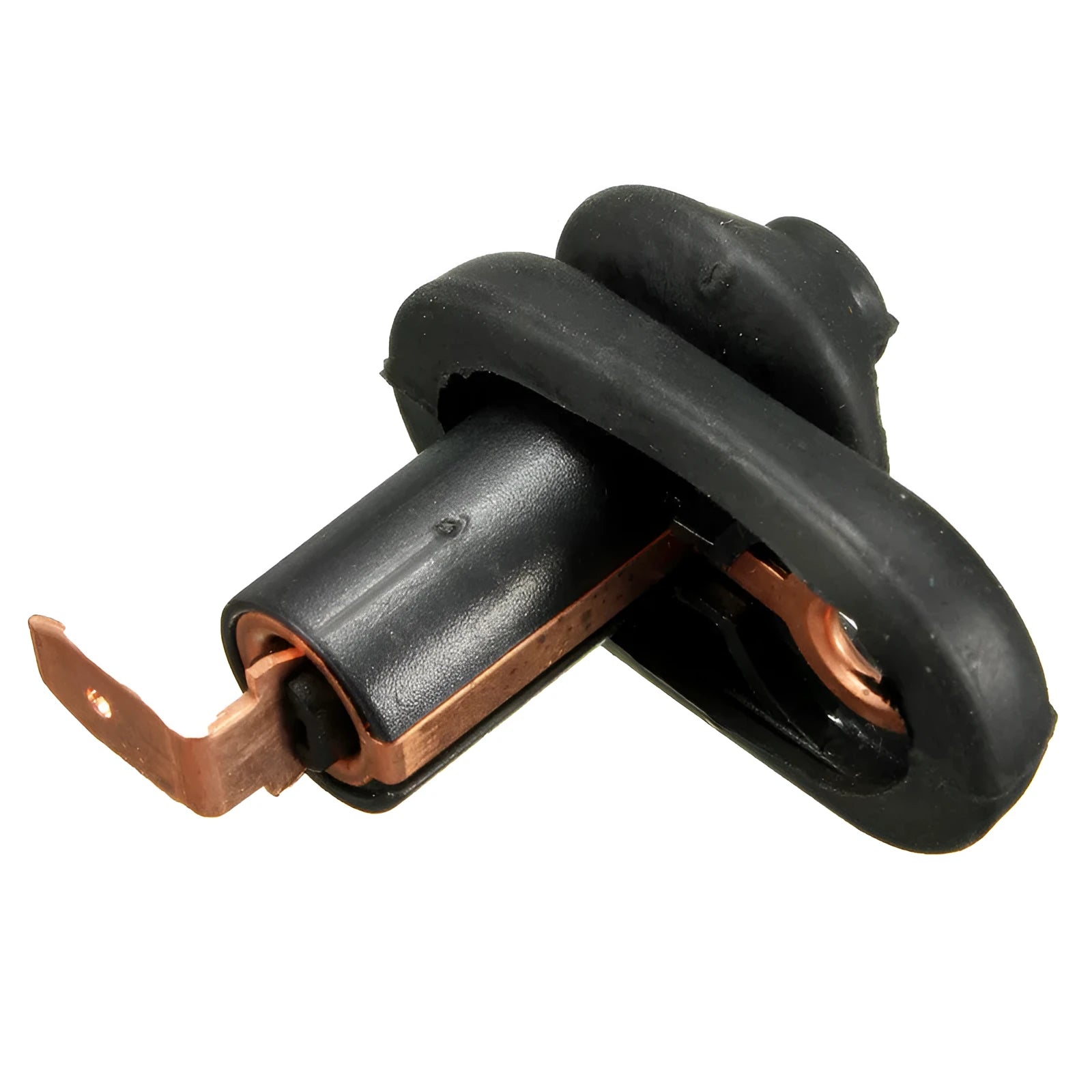 Black universal car interior door light switch with press-fit design for replacement installation