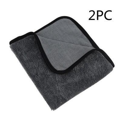 Grey 40x40cm microfiber car wash towel for drying vehicles and surfaces