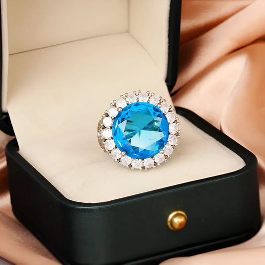 Italian court retro hollow pattern women's ring in brass with white steel finish, design KYRA0406.