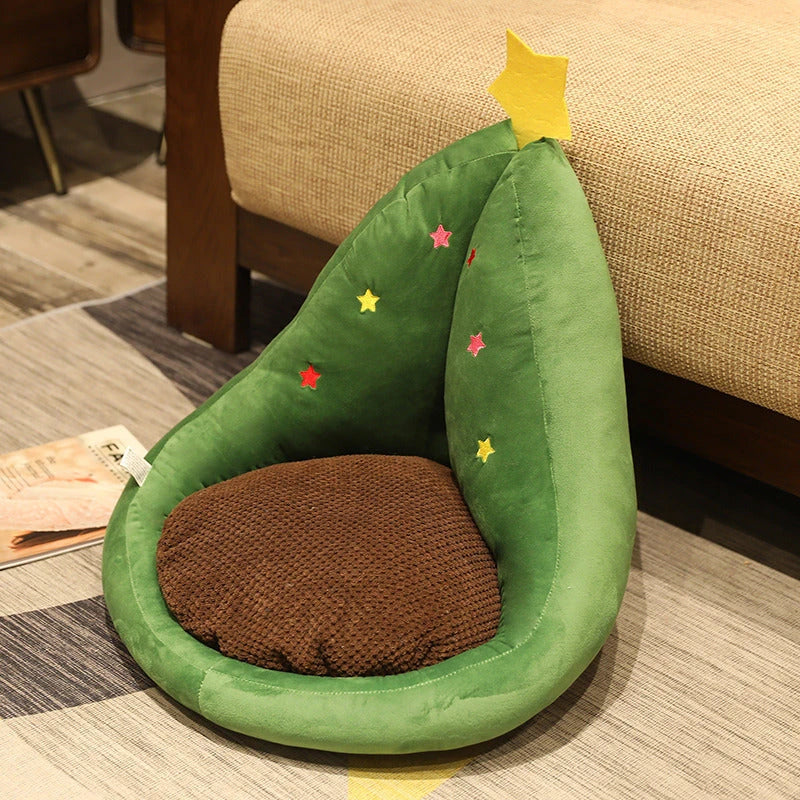 Adorable plush fruit-shaped pillows in various vibrant designs like cactus, avocado, and carrot for cozy home decor