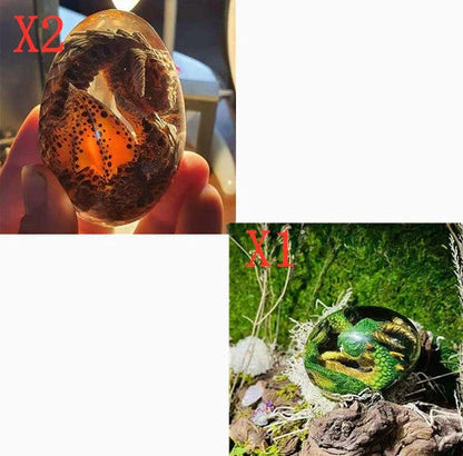 Lava Dragon Egg Desktop Decoration Dinosaur Egg Resin Crafts in various colors and styles