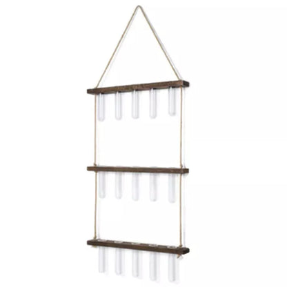 Creative Hydroponics Wall Hanging Vase with test tubes for vertical gardening