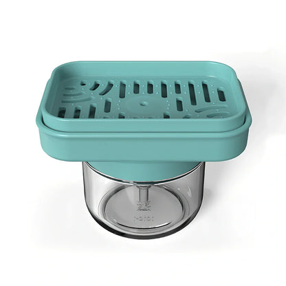 Automatic liquid dispenser with press mechanism in PP soda glass, 15ml portion control