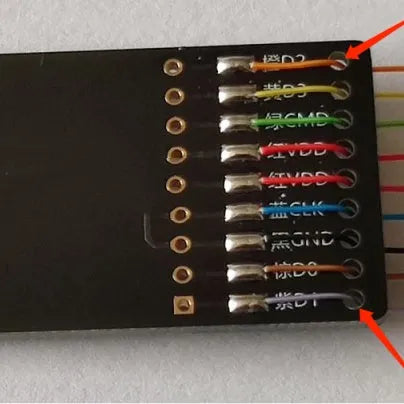 EMMC read/write tool for automotive audio host maintenance on BMW, Mercedes-Benz, Audi, and Porsche vehicles