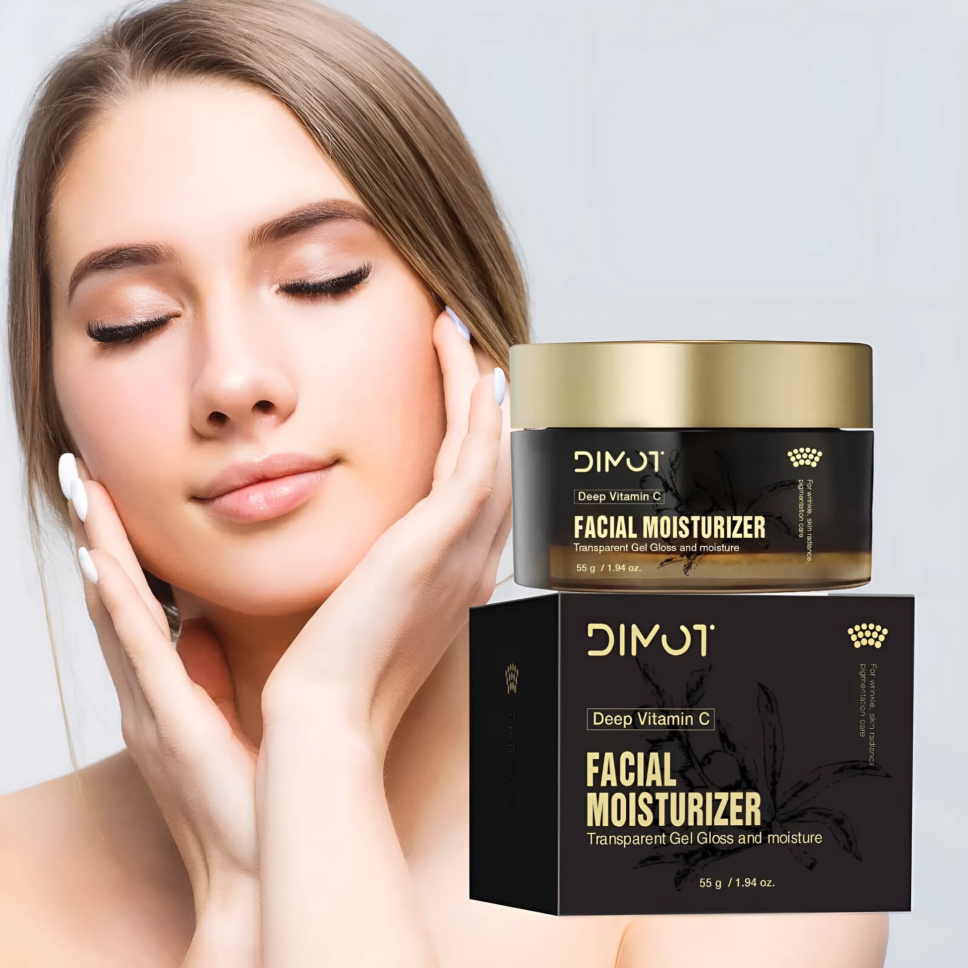 Deep Dimension C Moisturising Facial Cream 50ml container with vitamin C