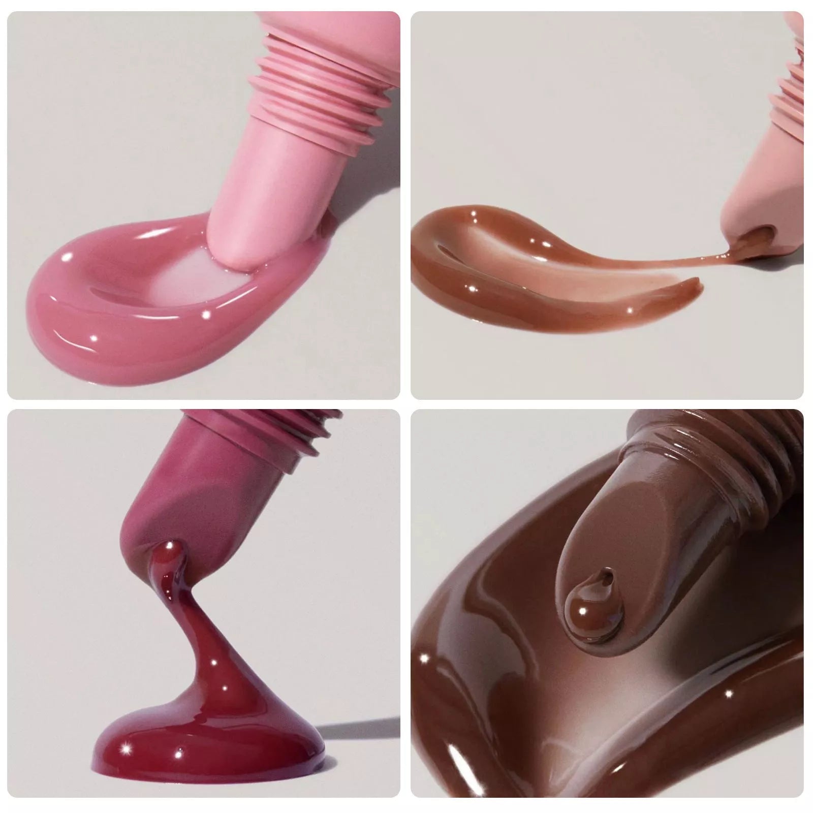 Glossy Lip Glaze in Tea Red - Waterproof, Hydrating Lip Color