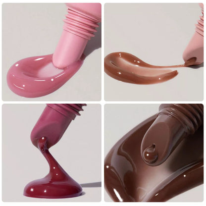 Glossy Lip Glaze in Tea Red - Waterproof, Hydrating Lip Color