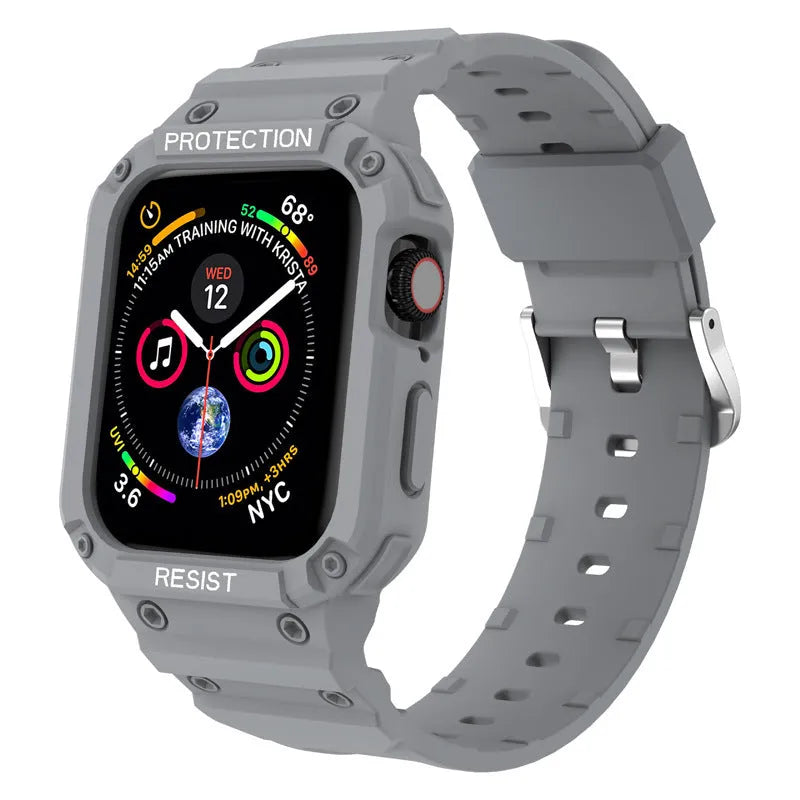 Soft TPU Apple Watch Series 8 compatible sport strap in multiple colours for 38mm and 42mm models