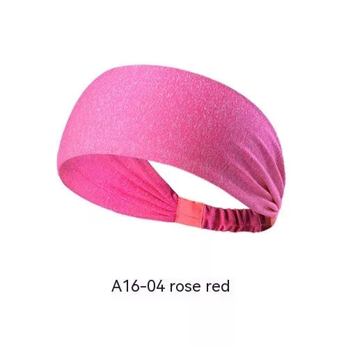 Quick-drying antiperspirant yoga hair band for women in various colors