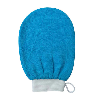 Luxurious exfoliating bath gloves in various vibrant colors, made from soft viscose fiber for a spa-like cleansing experience