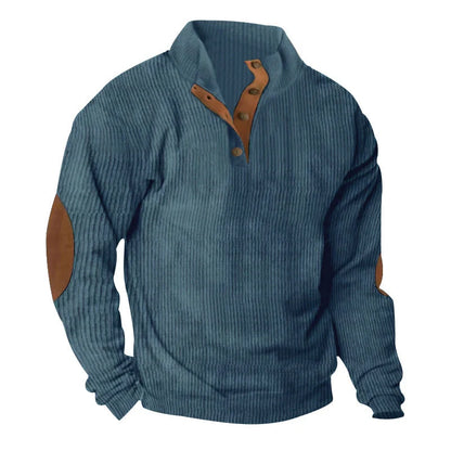 Comfy Corduroy Stand Collar Sweater in various colors for stylish and comfortable wear