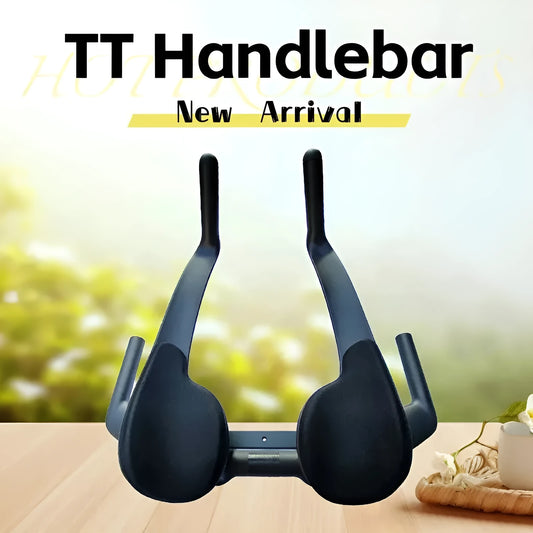 New Field carbon fibre TT bicycle handlebar in black, showing aerodynamic shape and 31.8mm clamp area.