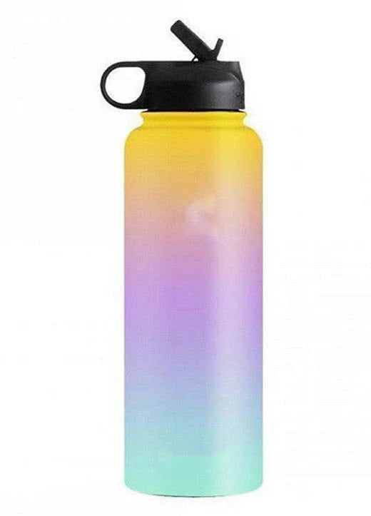 Premium stainless steel insulated water bottle in various colors, perfect for outdoor activities and hydration