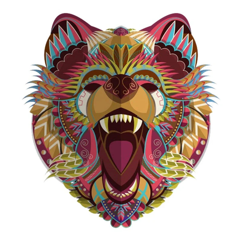 Colorful animal-shaped wooden jigsaw puzzles for kids, educational and fun