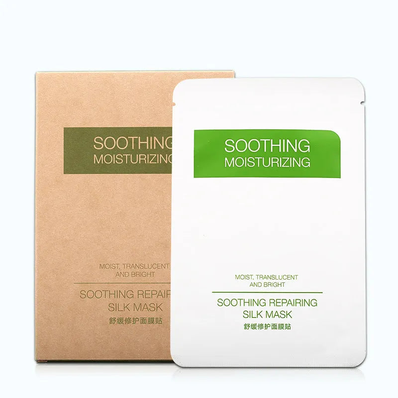 White silk facial sheet mask for sensitive skin with 25g moisturising content