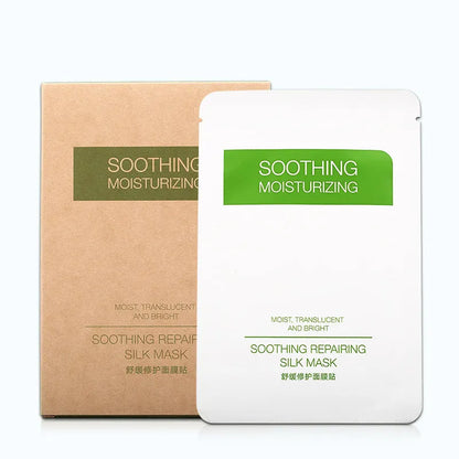 White silk facial sheet mask for sensitive skin with 25g moisturising content