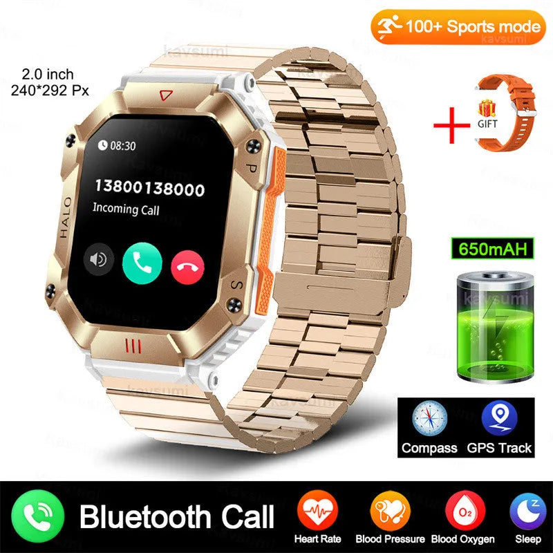 Android GPS smart watch for women with resin dial on a choice of leather, mesh, or steel strap.