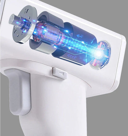 Compact electric screwdriver with LED lighting for home projects