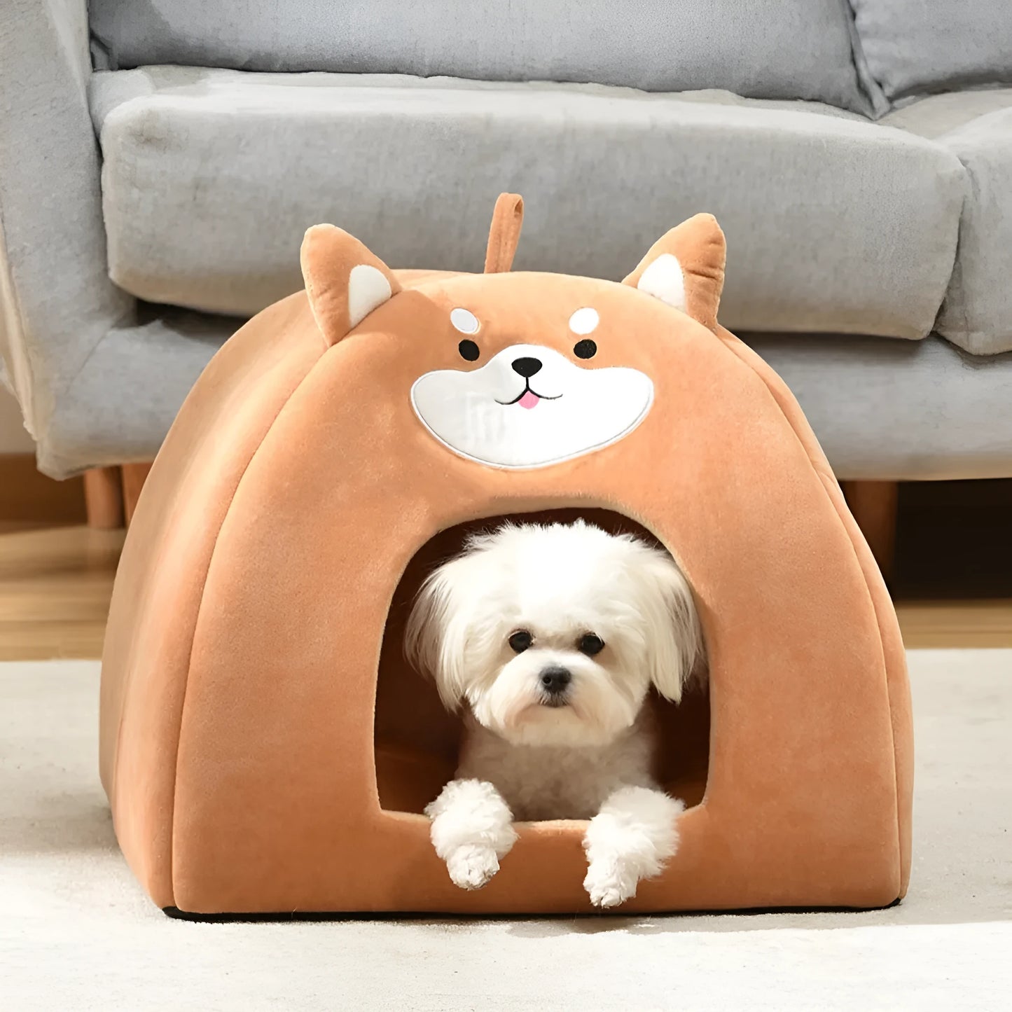 Machine washable cloth cat bed available in S, M, and L sizes for autumn and winter use