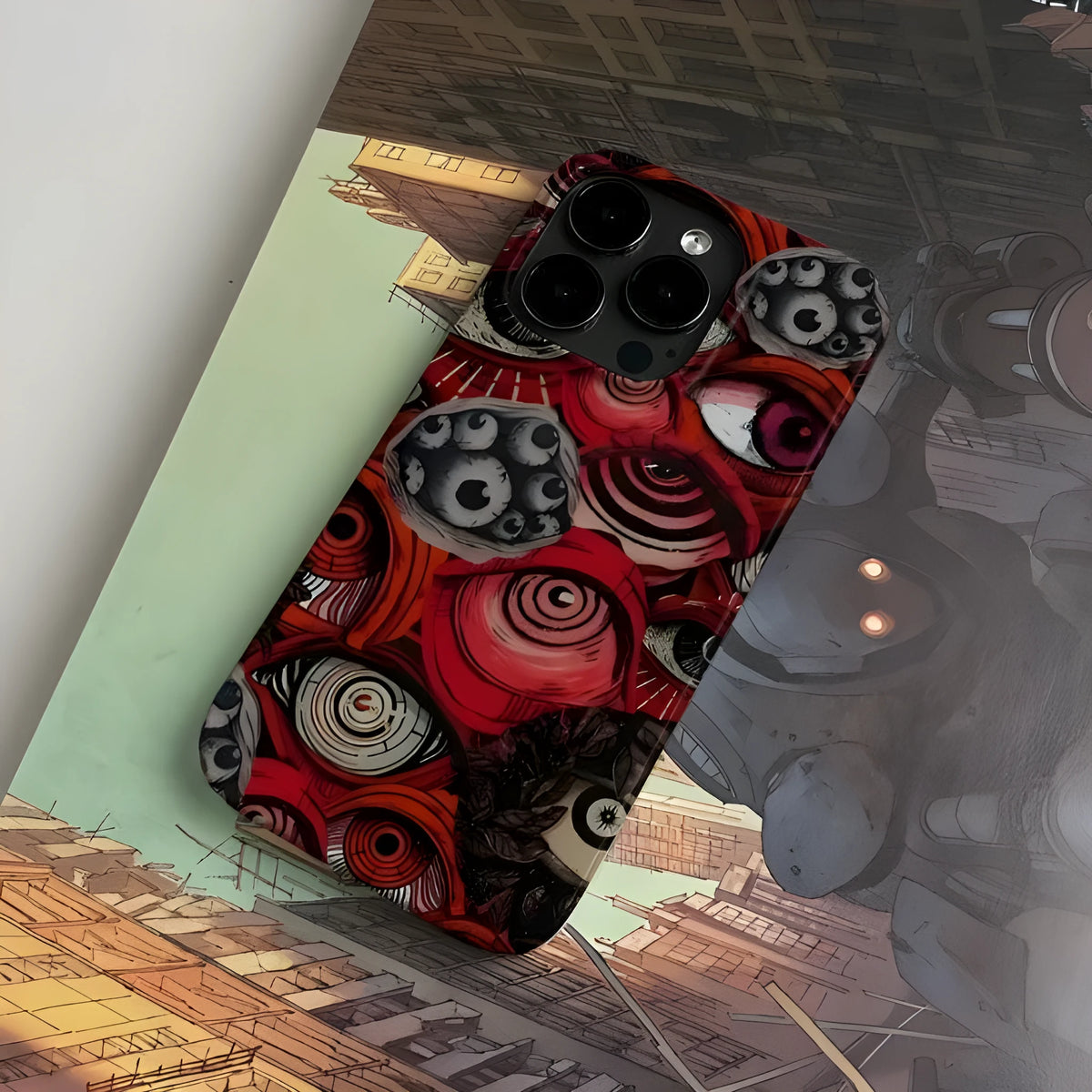 Hard shell phone case with large hole cut-outs, glossy or frosted finish, for iPhone and Vivo X100
