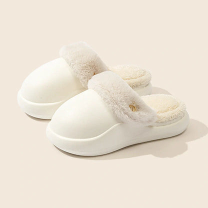Winter warm slippers with non-slip EVA sole and baotou big head design in various colors