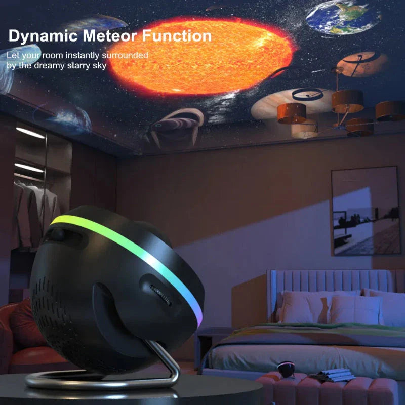 Enchanting Galaxy Projector with Realistic Night Sky Display and Customizable Lighting Effects