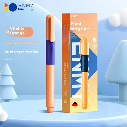 Student Posture Correction Pen with 15° angled grip and 0.5mm fine point in blue, green, purple, or orange