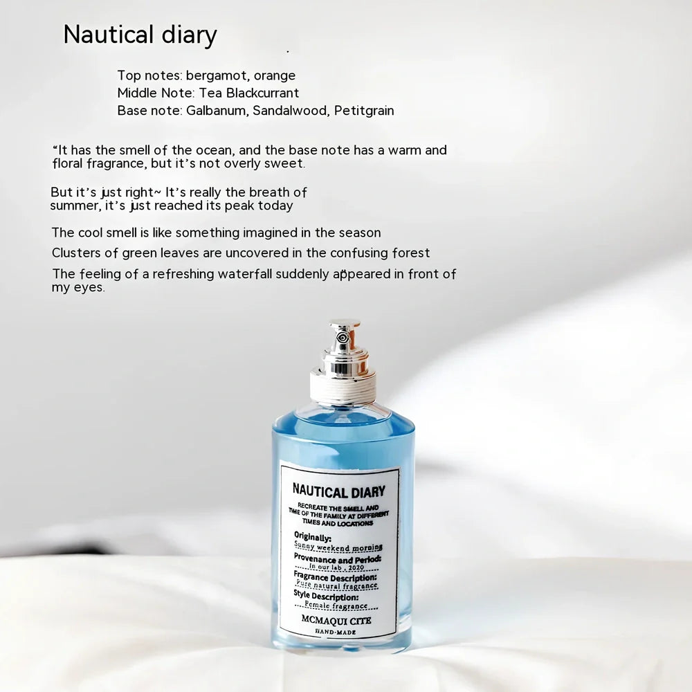 100ml women's perfume bottle with five scent options including Lazy Sunday and Fireplace Fire variants