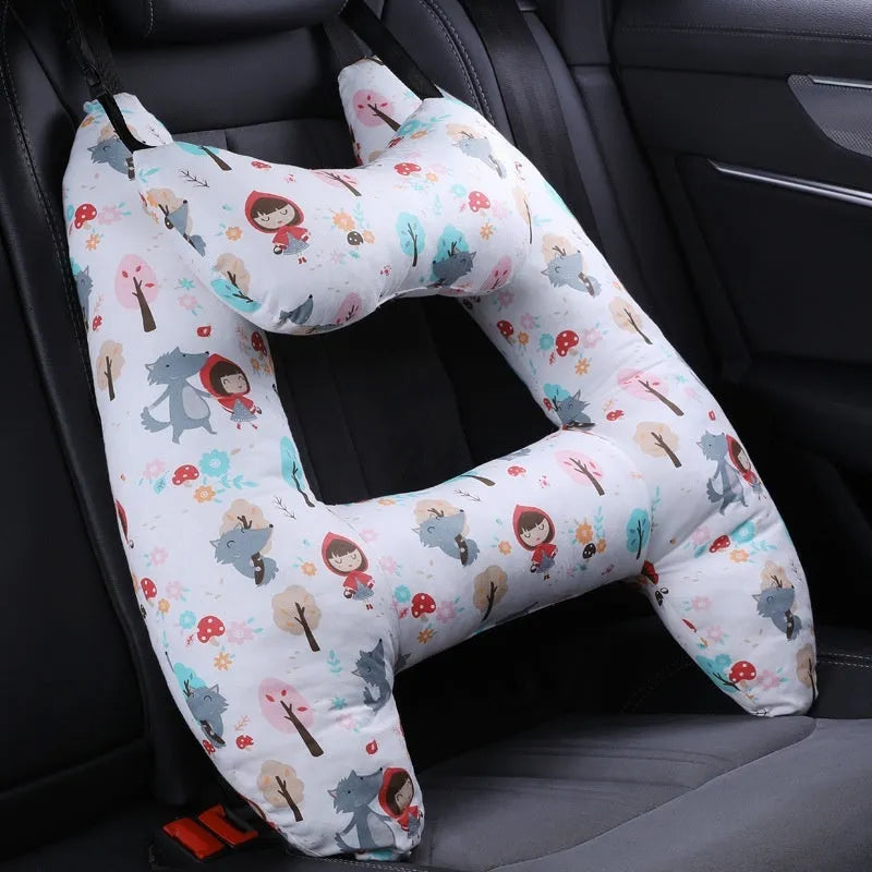 55x70cm car pillow with choice of 20 character patterns including dinosaur, unicorn, and bunny designs