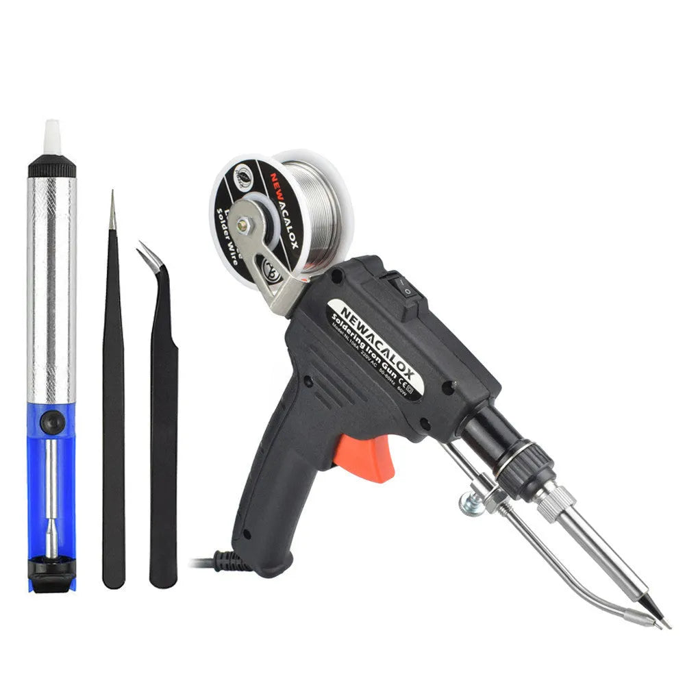 60W manual soldering iron with alloy tip, ABS plastic handle, 900M series head, and PTC ceramic heating core