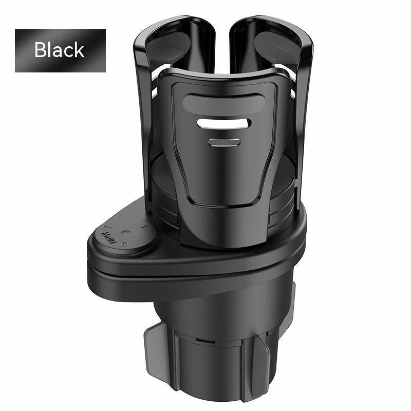 Car cup holder modification with carbon fibre matte finish for vehicle centre console installation