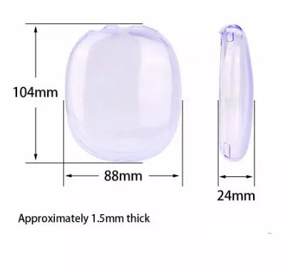 Silicone Transparent TPU Shell Ear Cap Sets for Apple MAX