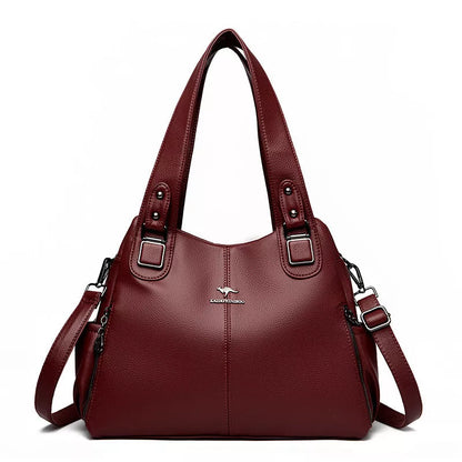 Women's vintage PU crossbody bag in various colors with large capacity and stylish design