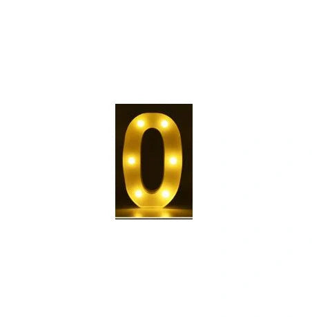 Luminous LED Letter Number Night Light with remote control for weddings and parties