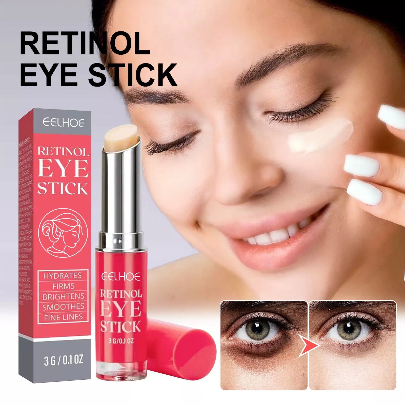 Retinol Eye Cream for Skin Repair, 3g net content, universal skin type