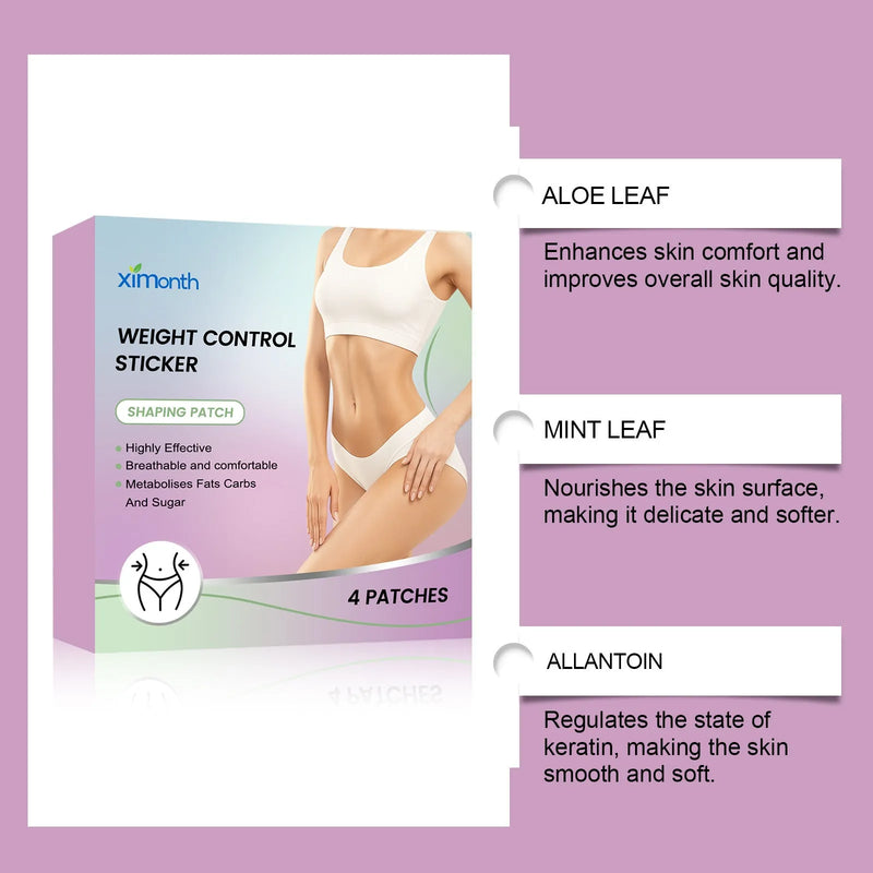 Body nursing adhesive bandage for gentle care, a set of 4 light microneedle patches containing aloe leaf and mint leaf extract to support skin comfort.