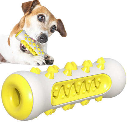 15cm natural rubber dog dental chew toy in four colours for plaque removal