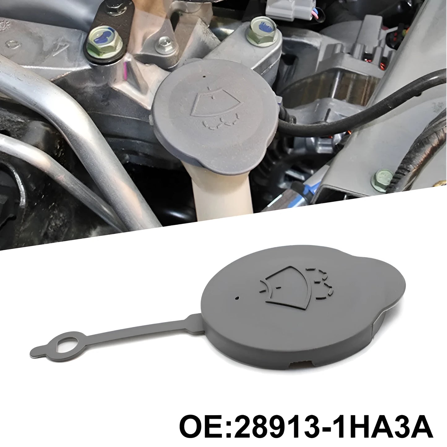 Grey glass kettle cover replacement part for Nissan Teana and compatible vehicle models