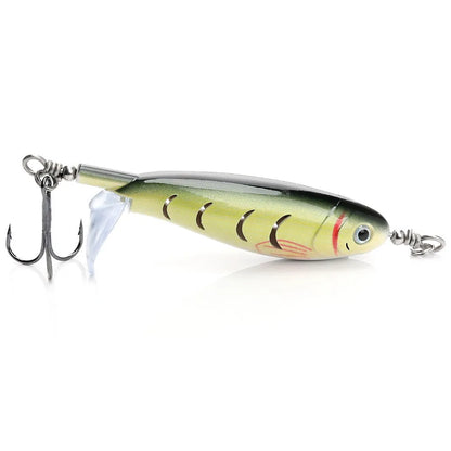 7.5cm road fishing bait showing bionic design with colour variants and 8g weight
