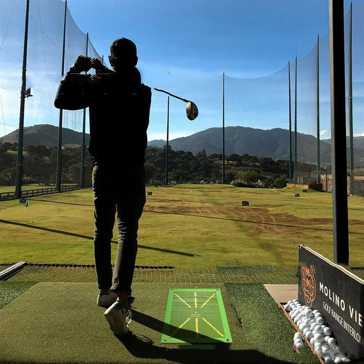 Portable Golf Swing Training Mat with directional detection for accurate swing analysis