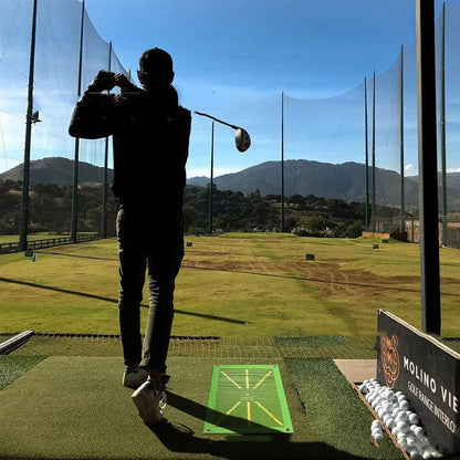 Portable Golf Swing Training Mat with directional detection for accurate swing analysis