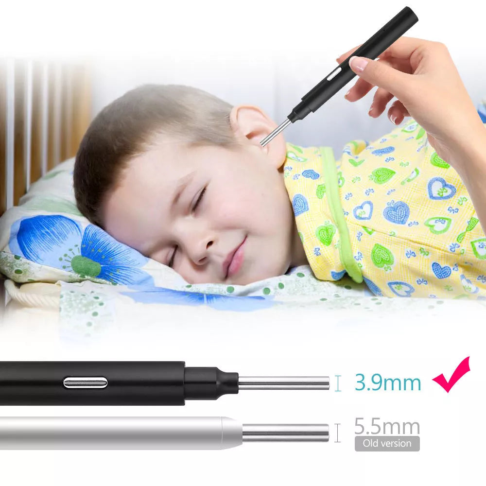 3.9mm Wireless WIFI Visual Otoscope for earwax cleaning with 3-million-pixel camera