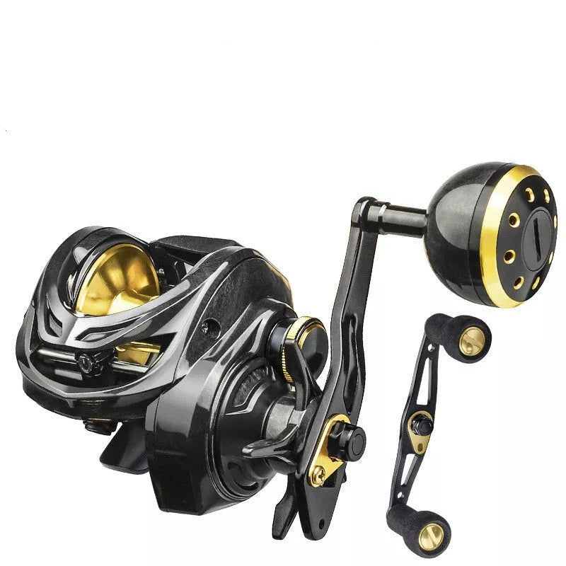 Carbon Rocker Wheel Fishing Gear with double handle rocker arm for enhanced control