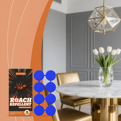 8-pack household cockroach killer bait stickers with adhesive glue traps for indoor kitchen pest control