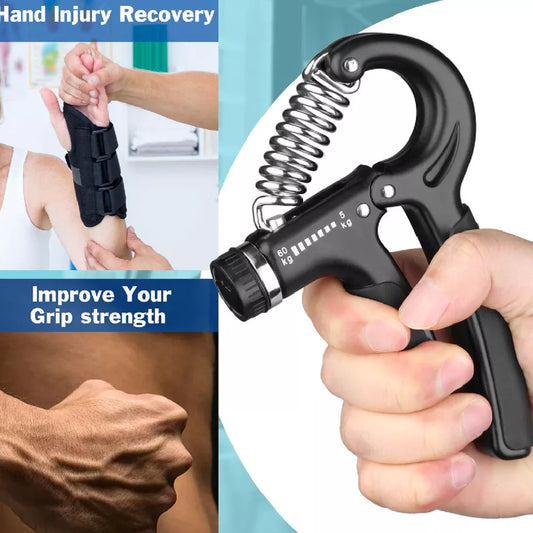 Adjustable Hand-muscle Developer for men with spring grip in various colors