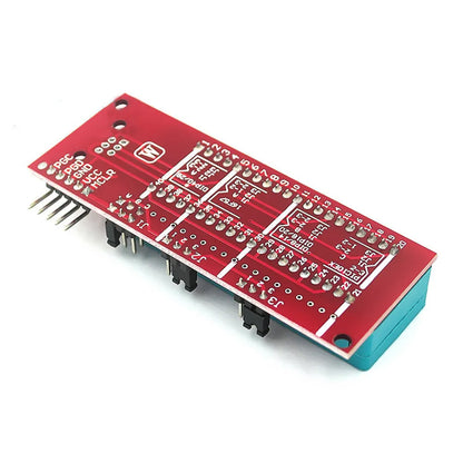 Offline simulation programmer burner unit with ICD2, KIT3, and KIT3.5 sockets for PIC microcontrollers.