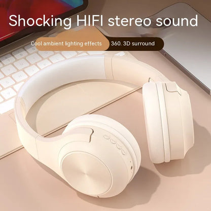 Wireless Bluetooth headset in chalk black colour showing head-mounted design with creative styling elements